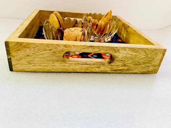 Wooden Serving Tray Set of 2 - Image 8