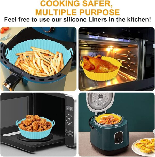 Air Fryer Silicone Pot 1pcs Kitchenware - Image 3